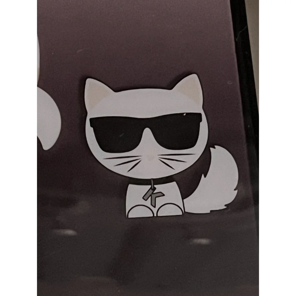 Case iPhone 14‎ pro Karl Lagerfeld MagSafe Cat Choupette Figure Black Ombré Slim